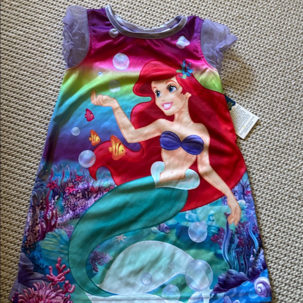 Gown infant girls new size 18 months polyester Disney Princess Little Mermaid